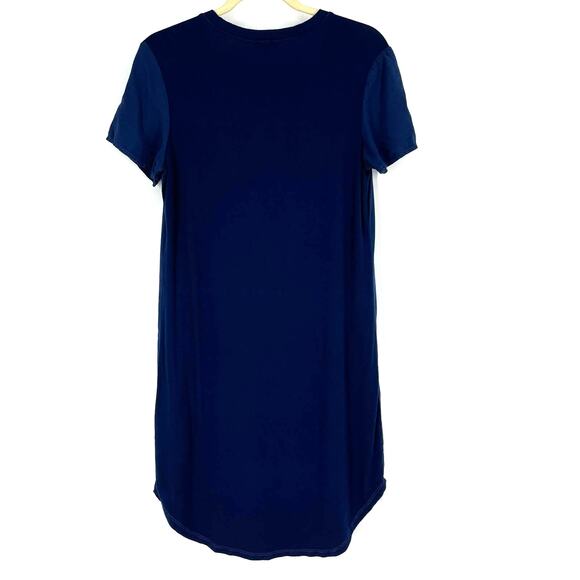 Splendid Blue Shirt Dress Women's Size Small Short Sleeves - Picture 2 of 9